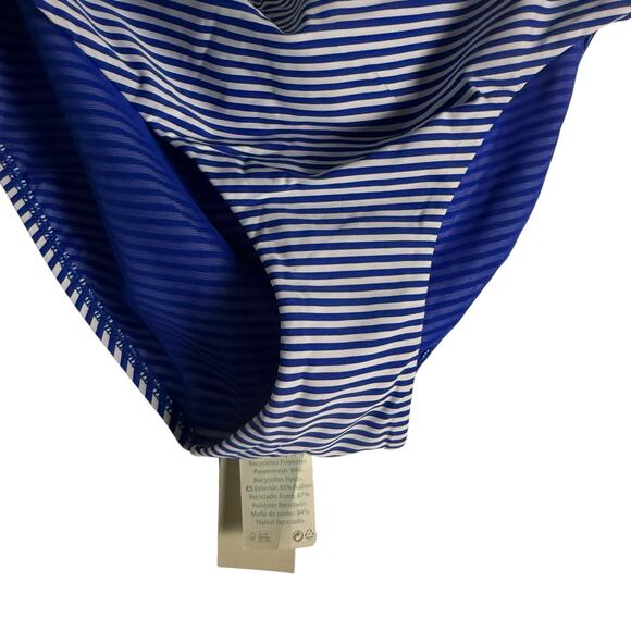 Sea Level Varsity Halter Bandeau Tankini Bottoms Two Piece Swimsuit Set Sz 10 - Picture 8 of 16